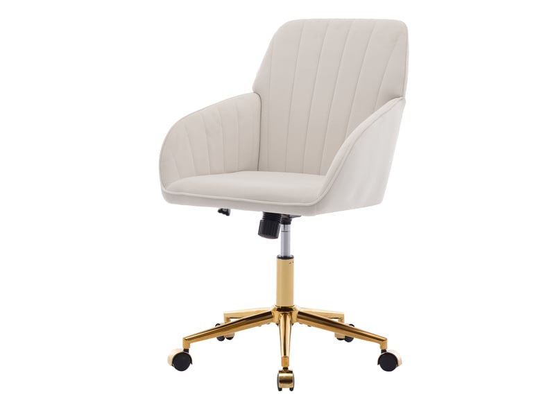 Chaise de bureau réglable en hauteur, chaise de bureau ergonomique avec dossier, adaptée aux longues séances de travail à la maison et dans la chambre - Conforama A
