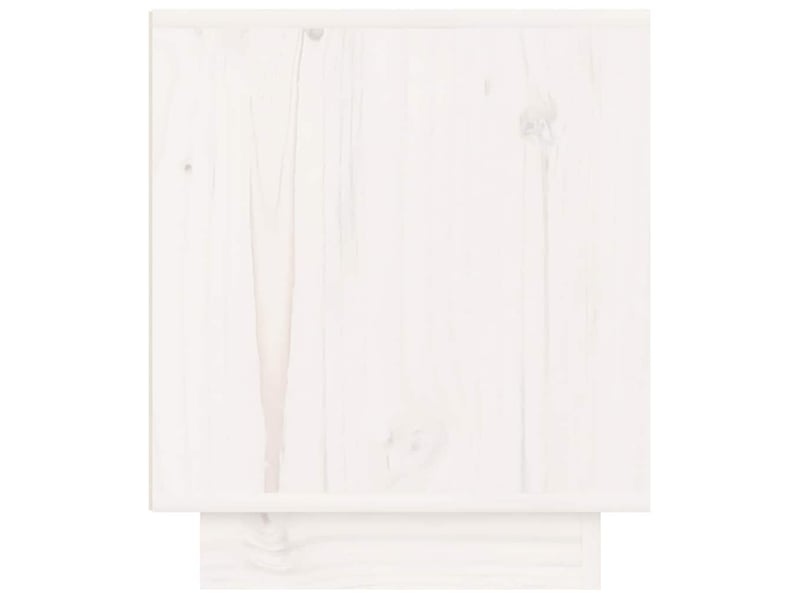  Table de chevet - cabinet de chevet - table de nuit blanc 40x34x40 cm bois de pin solide  - Conforama E