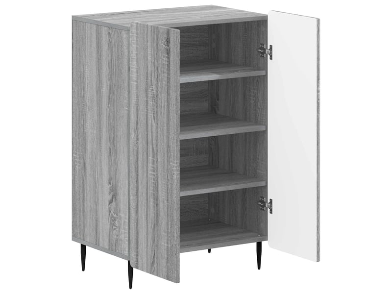  Meuble à chaussures, cabinet à chaussures zwolle 59,5x39,5x91,5 cm sonoma gris  - Conforama C