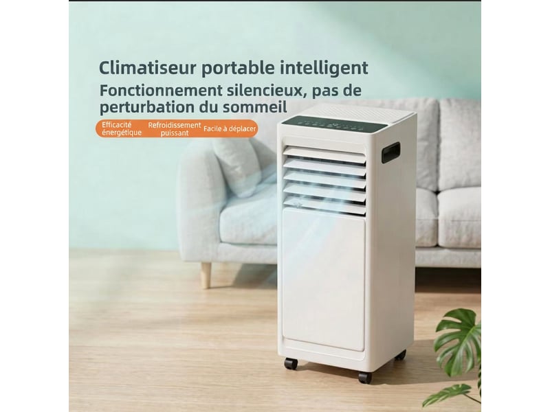 Climatiseur mobile monobloc 3 en 1 froid 9000btuh 16-30°c 24h programmateur télécommande à travers mur 57db - Conforama E