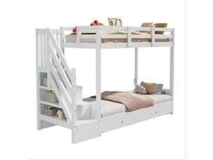 Lit superposé 2x90x200 cm <strong></strong>  <strong></strong> coloris blanc