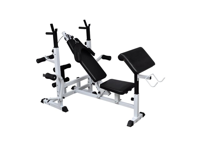  Banc de musculation universel avec support pour haltère sport fitness musculation 0702057  - Conforama A