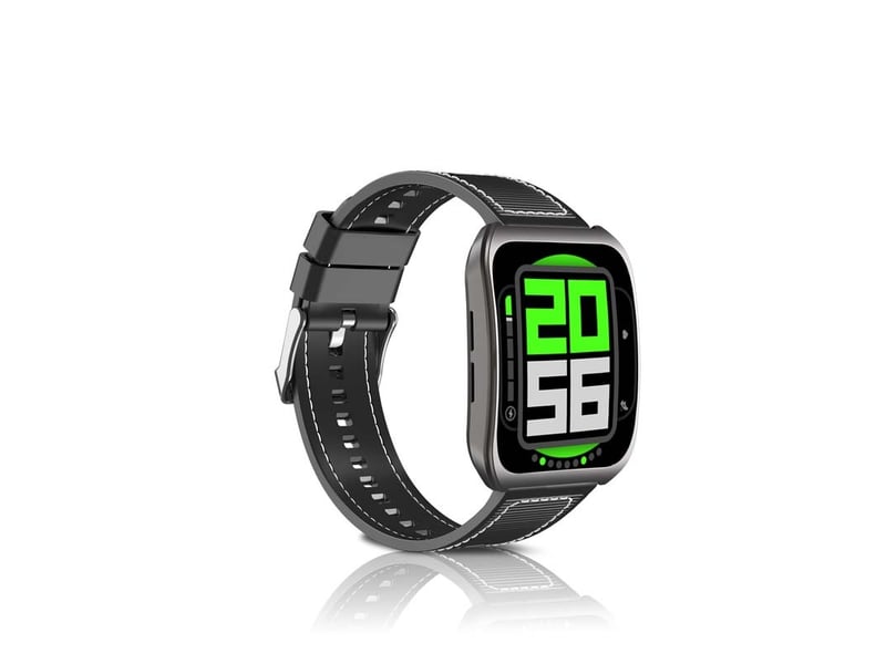  Iconic by yoghi - inwatch curve - montre connectée - écran incurvé ips 1,83 - ip65 - 2 bracelets en silicone  - Conforama D