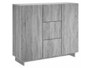Buffet 2 porte(s) 3 tiroir(s) - 85.5 cm coloris gris