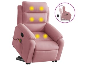 Fauteuil convertible VIDAXL  Velours rose