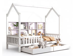 Lit cabane 90x200 cm Morn Vibe coloris blanc