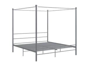 Lit 2 places 200x200 cm    coloris gris