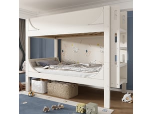 Lit superposé 90x200 cm <strong></strong>  <strong></strong> coloris blanc