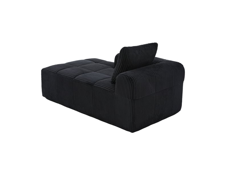  Canapé de salon, canapé velours, sans montage, porte-gobelets, en velours côtelé  - Conforama B