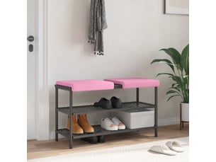 Lot de 2 coussins de banc, coussins d'assise, coussins pour chaisecanapé tissu rose profondeur 35 cm cf52512
