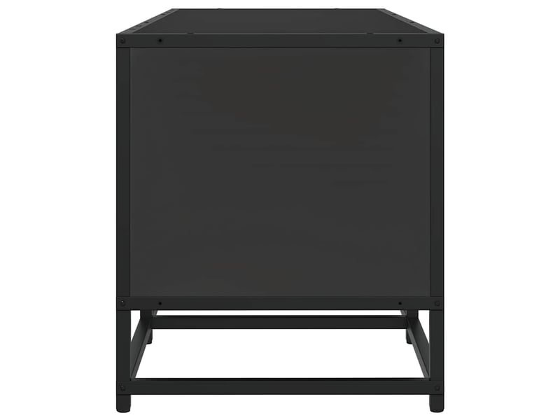  Meuble tv - banc tv - meuble de rangement noir 120x35x41 cm bois d'ingénierie et métal  - Conforama E
