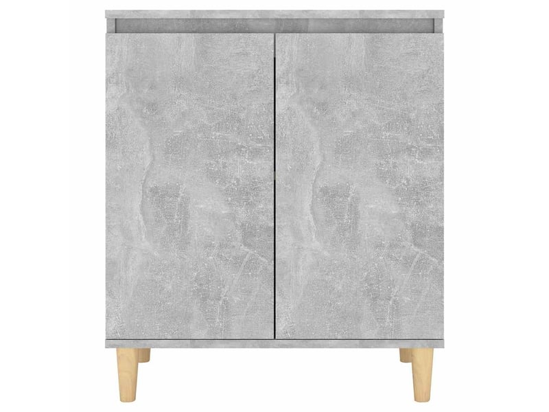  Buffet - bahut - meuble de rangement avec pieds en bois gris béton bois d'ingénierie  - Conforama E
