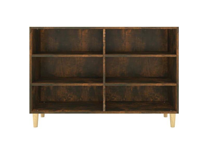  Buffet, meuble de rangement salon chêne fumé 103,5x35x70 cm bois d'ingénierie  - Conforama D