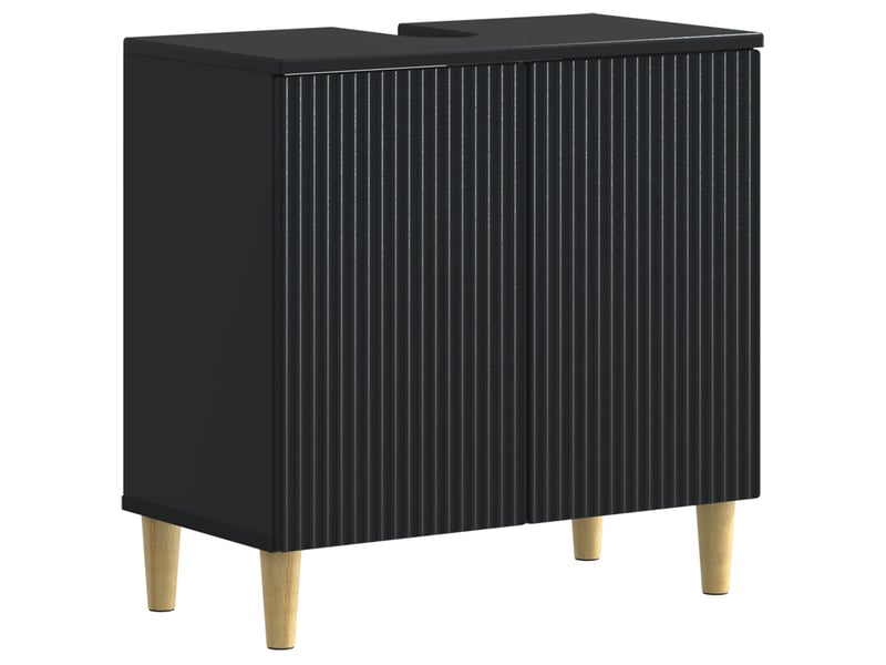  Ensemble de meuble de salle de bain 3 pièces arnhem noir cf63328  - Conforama D