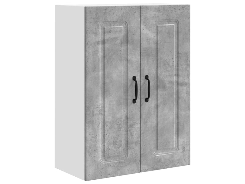  Meuble mural de cuisine | armoire de cuisine gris béton 60x31x80cm shl8275  - Conforama A