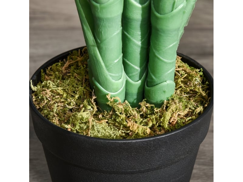  Palme artificielle 125cm avec 18 frondes pour le salon balcon  - Conforama D