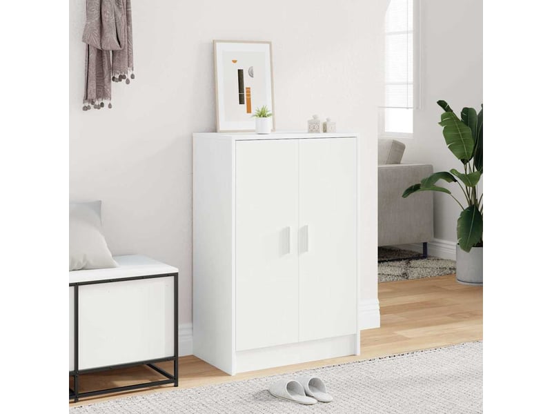  Meuble à chaussures, armoire à chaussures 60x35x92 cm blanc  - Conforama B