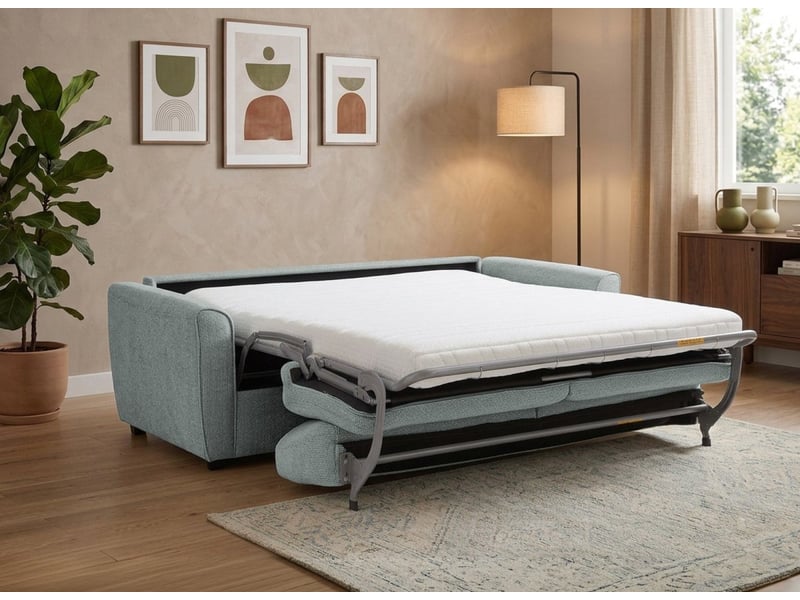  Canapé convertible express 3 places en velours texturé gris kaliana 5278R-3P-GRI - Conforama C
