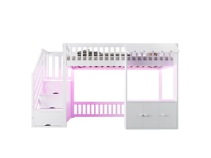 Lit mezzanine 90x200 cm    coloris blanc