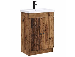 Ensemble de mobilier de salle de bain bois ancien shl2670