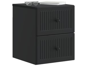 Table de chevet - cabinet de chevet - table de nuit mural noir 33 x 34,5 x 40 cm