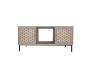 Table basse rectangulaire coloris bois clair MODFU  - 50 cmx106 cm