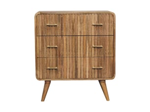 Commode 3 tiroir(s) ARTISAN FURNITURE coloris marron largeur 40 cm