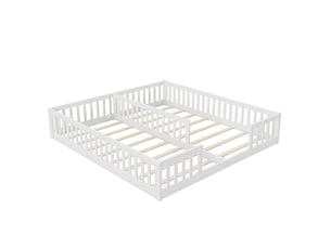 Lit simple 90x200 cm ELVMI coloris blanc
