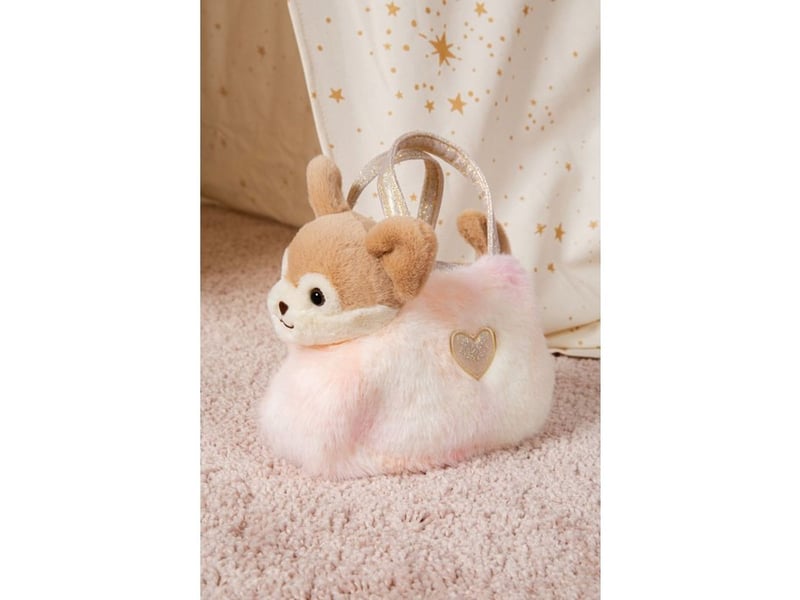  Peluche chihuahua girly sac fashionista rose 18 cm 71990 - Conforama C