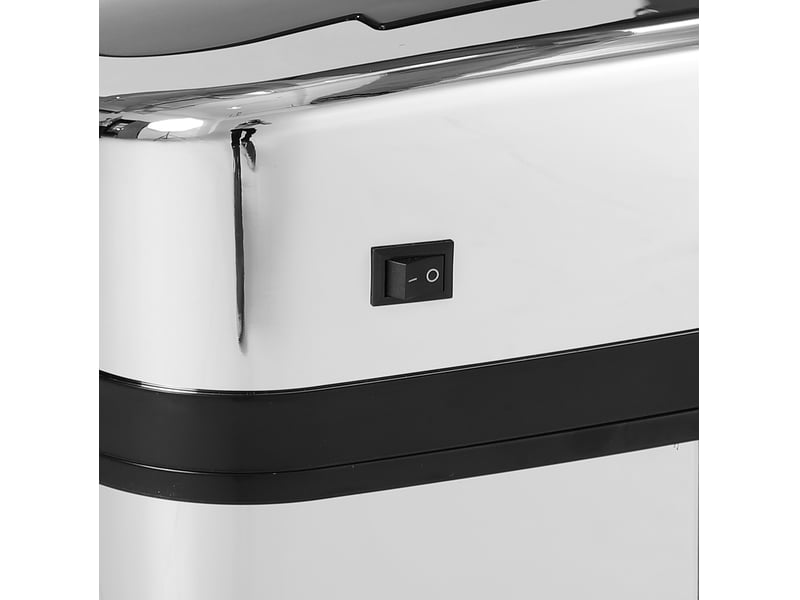 Poubelle automatique à capteur infrarouge 30 l 33x25x58 cm – argenté – ouverture automatique et manuelle - Conforama E
