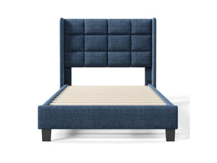 Lit simple 90x200 cm MAISONORA   coloris bleu