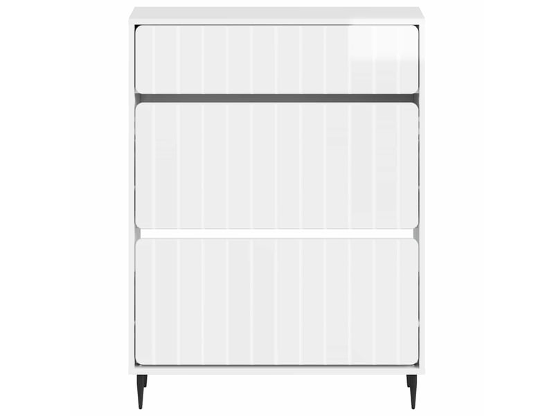  Meuble à chaussures, cabinet à chaussures zwolle 78x24x103 cm bois d'ingénierie shl3686  - Conforama D
