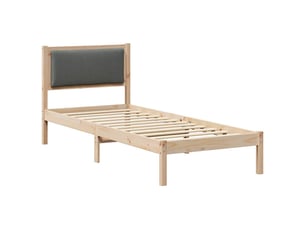 Lit simple 80x200 cm    coloris gris