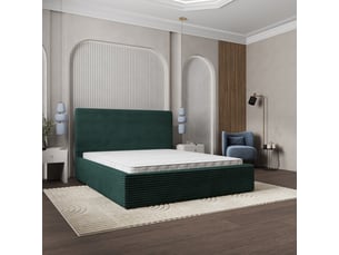 Lit coffre 140x200 cm <strong>MASSENO</strong>  <strong></strong> coloris vert
