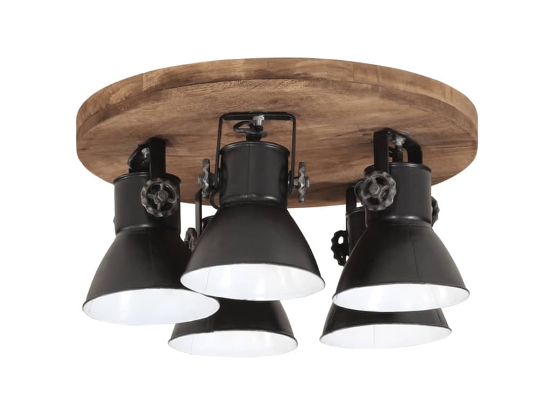  Plafonnier, lampe plafond 25 w noir 50x50x25 cm e27  - Conforama C