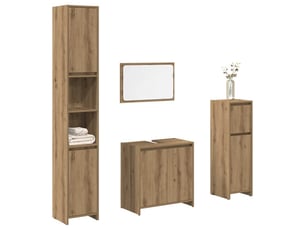 Ensemble de meubles salle de bain 4 pcs bois d'ingénierie cf63965