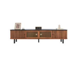 Meuble tv coloris marron 190 cm MEUBLIV  