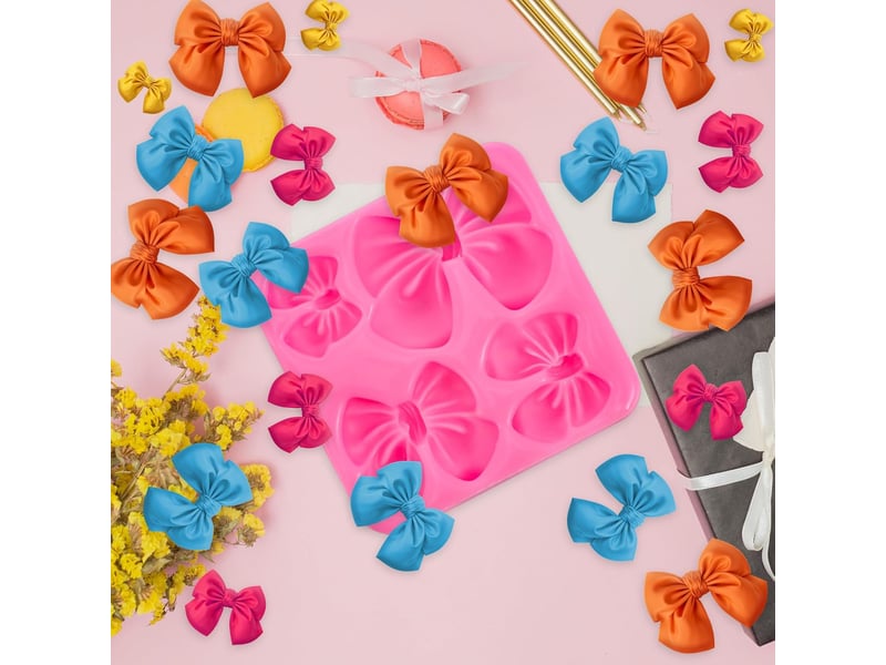  Moule en silicone en forme de nœud pour décoration de gâteau d'anniversaire, fête, mariage, bonbons, chocolats NO Commercial reference - Conforama D