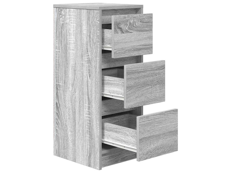 Buffet - bahut - meuble de rangement sonoma gris 29,5x34x76 cm bois d'ingénierie  - Conforama E