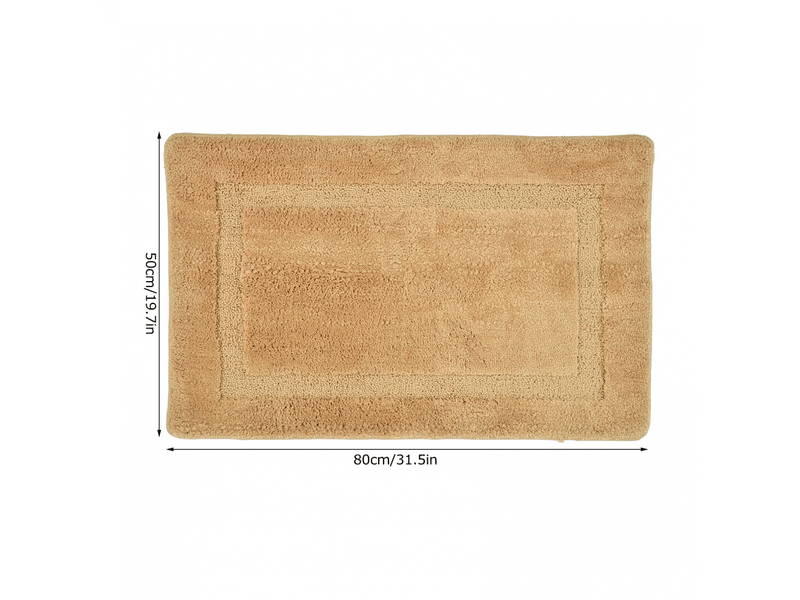 Tapis de salle de bain tapis de porte rectangulaire tapis absorbant tapis antidérapant tapis en peluche - comfortxl - Conforama B