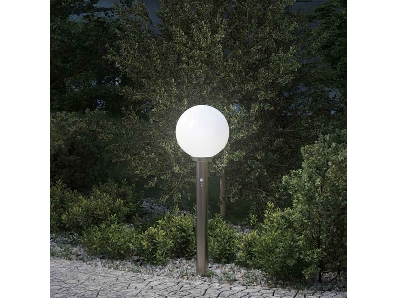 Borne lumineuse, lampadaire avec détecteur 80 cm en acier inoxydable ip44 shl53068  - Conforama B