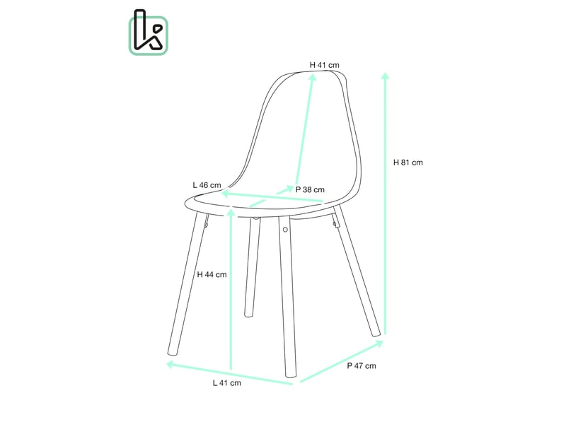  Lot de 4 chaises scandinaves ova blanches avec assise plastique et pieds bois clair  - Conforama R