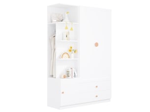 Armoire 0 porte(s) battante  2 tiroir(s) <strong></strong> <strong>ABC</strong> coloris blanc largeur 45 cm