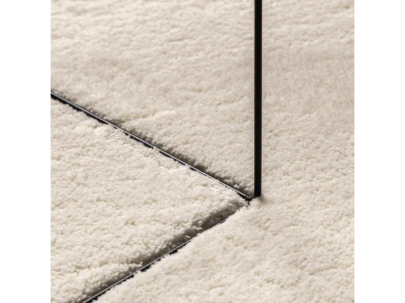  Tapis de salon - tapis de surface ovale huarte beige 120 x 170 cm 100% polyester  - Conforama D