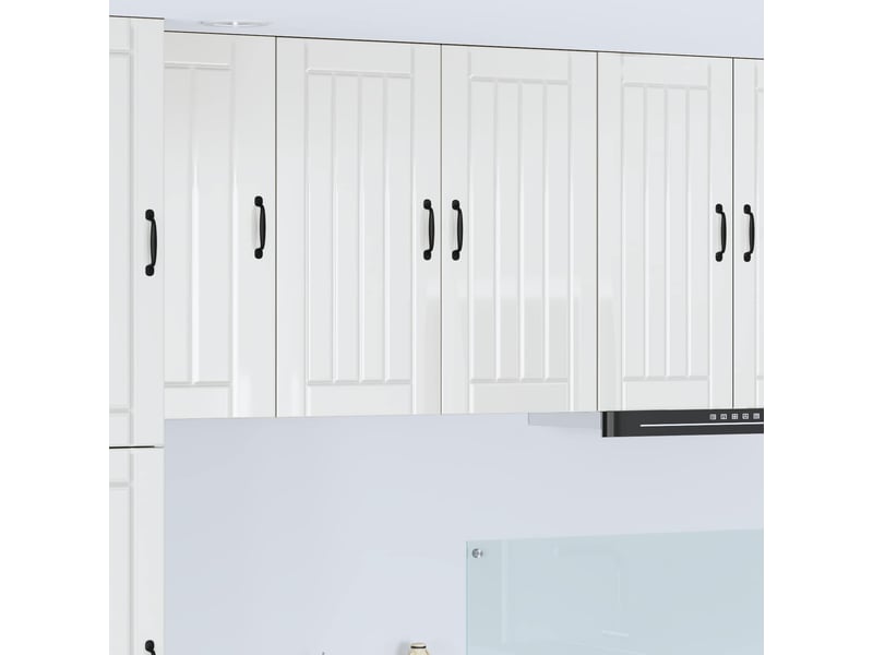 Meuble mural de cuisine, armoire de cuisine blanc brillant 80x31x80cm shl1049 - Conforama B