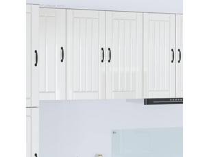 Meuble mural de cuisine, armoire de cuisine blanc brillant 80x31x80cm shl1049