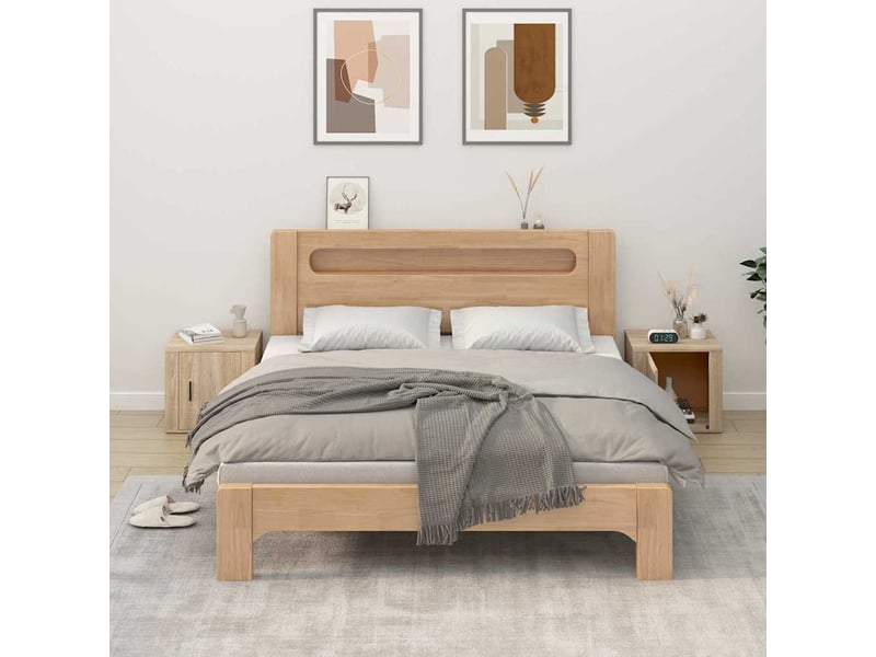  Lot de 2 table de chevet chanmbre, table d'appoint chêne sonoma 50x39x47 cm  - Conforama B