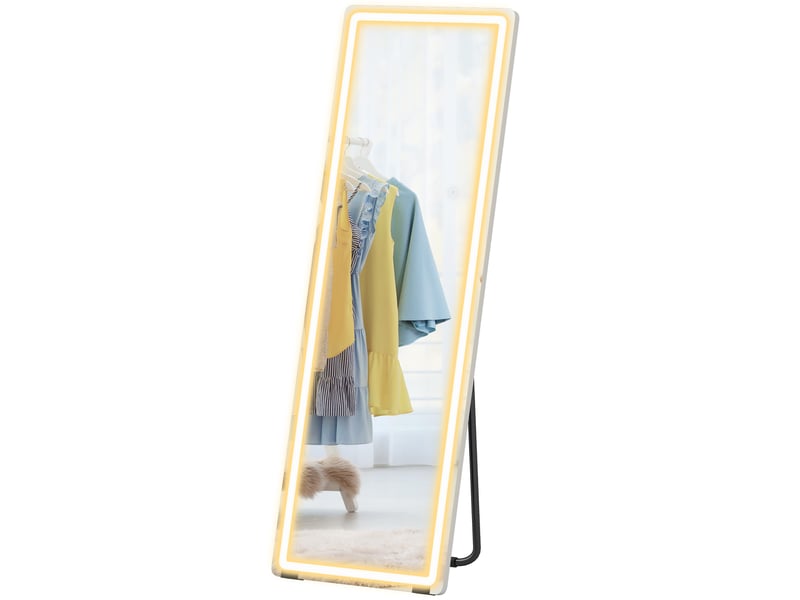  Miroir sur pied led pleine longueur 150 x 50 cm 3 couleurs réglables  - Conforama E