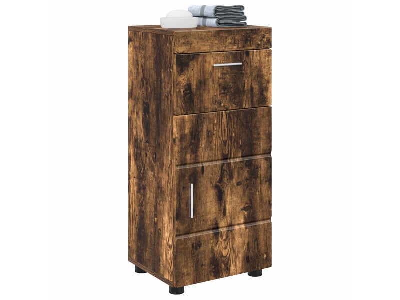 Ensemble d'armoire de salle de bain tulum chêne fumé cf62979  - Conforama C