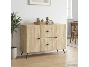 Buffet - bahut - meuble de rangement chêne sonoma 89 x 34,5 x 60 cm bois d'ingénierie